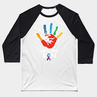 AWESOME AUTISM SON Baseball T-Shirt